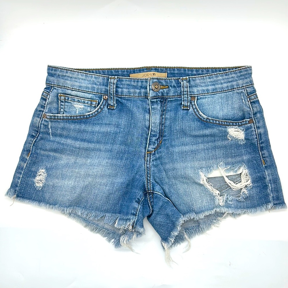 Joe's Jeans Holly Short Cut Offs Distressed Jean Shorts 26